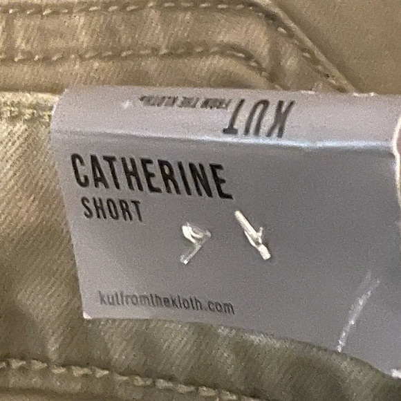 Kut From The Kloth Stretch Twill Catherine 7” Short in Loden Size 18 NWT - Picture 11 of 12